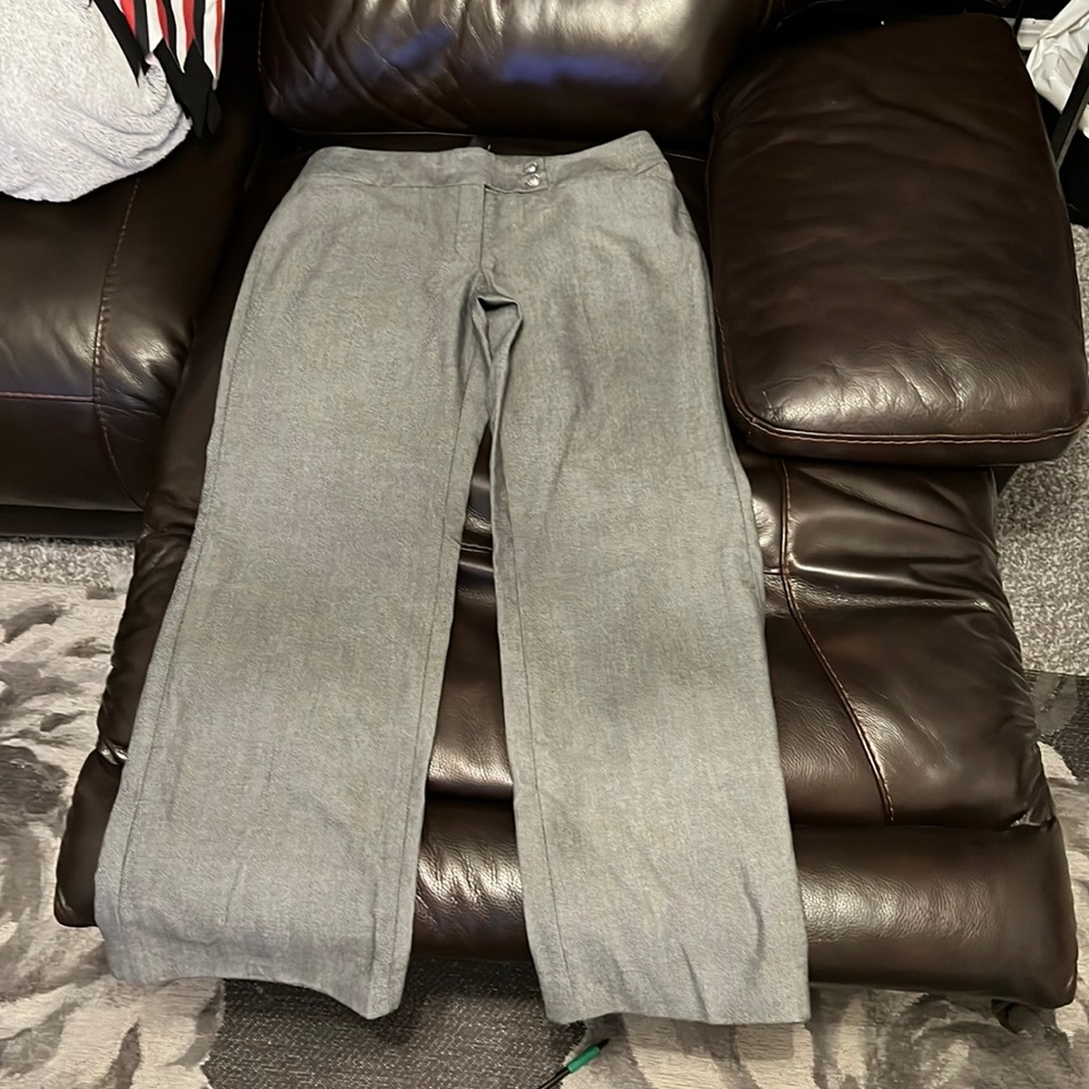 Gray trousers